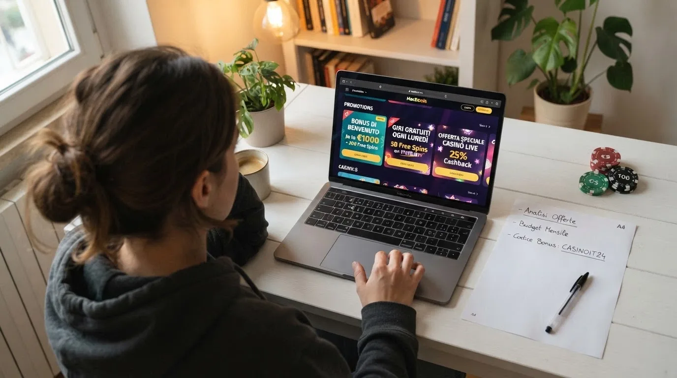 Tabella comparativa con loghi e offerte di operatori casinò ADM per utenti già registrati
