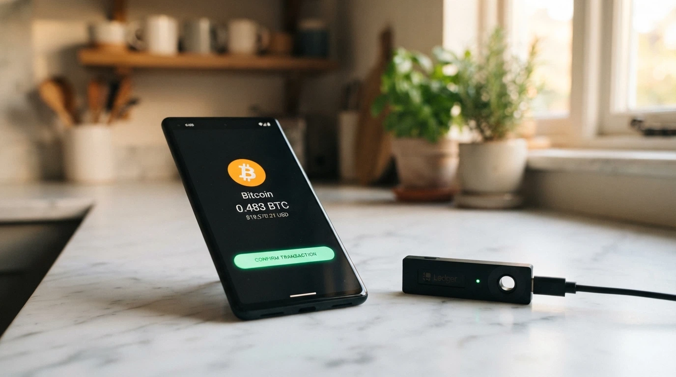 Wallet Dogecoin sullo schermo di uno smartphone accanto all'interfaccia di prelievo di un casinò online