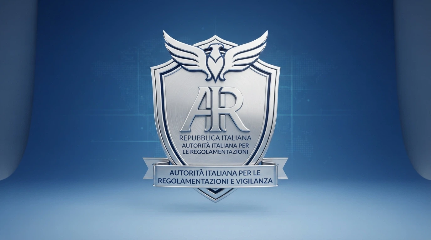 Il logo ufficiale dell'Agenzia delle Dogane e dei Monopoli su sfondo istituzionale blu